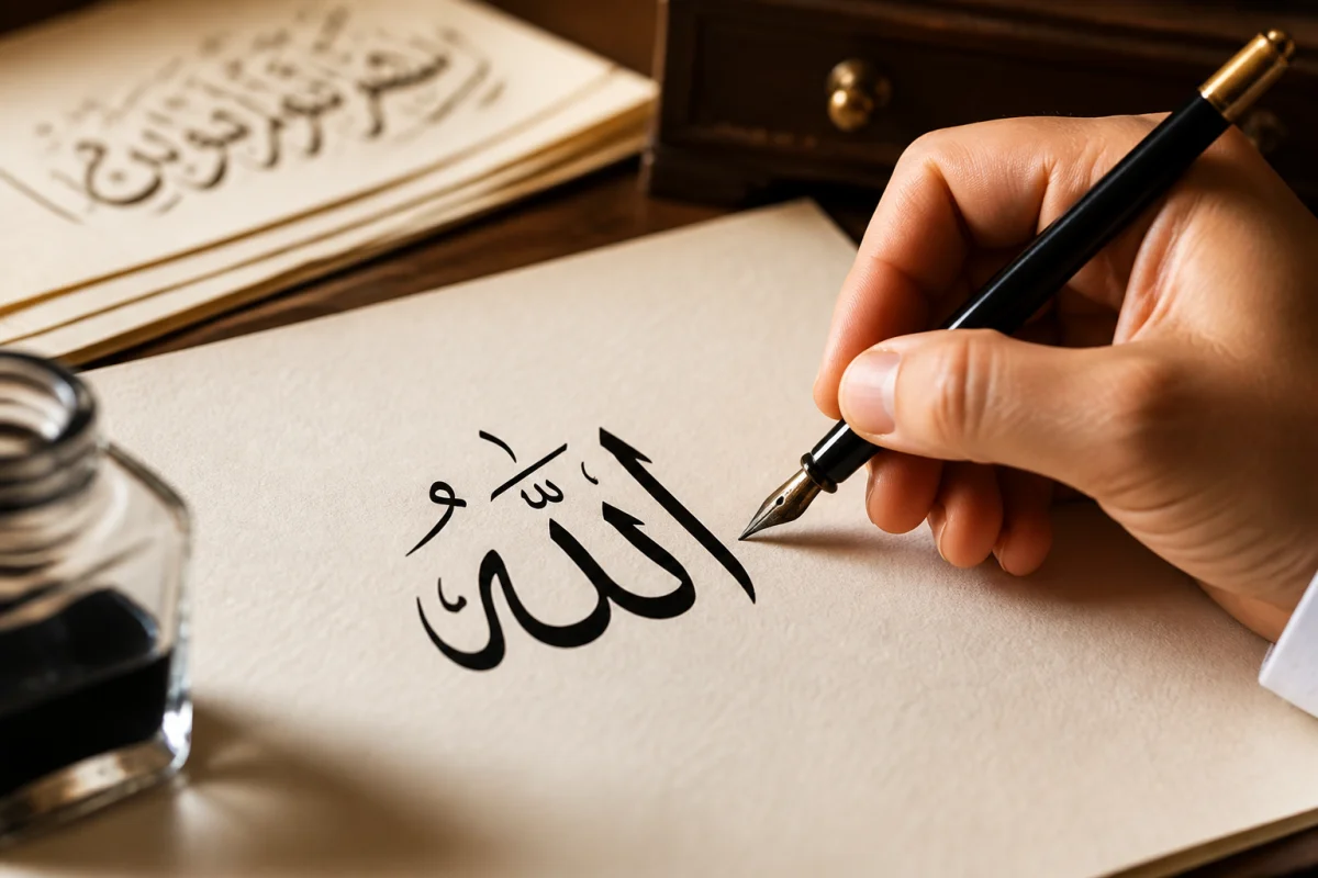 comment ecrire allah en arabe